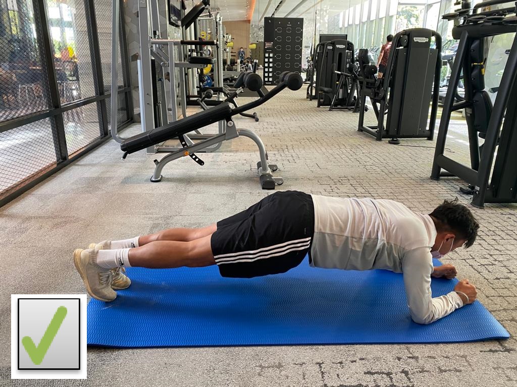 Plank正確姿勢