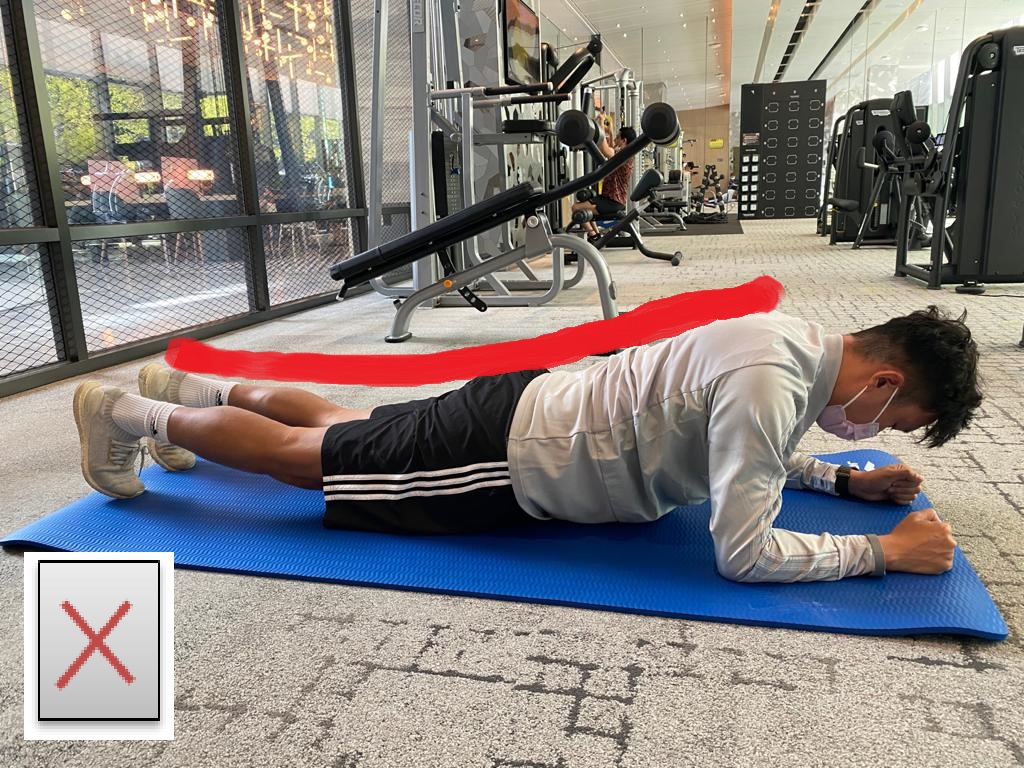 Plank錯誤姿勢2