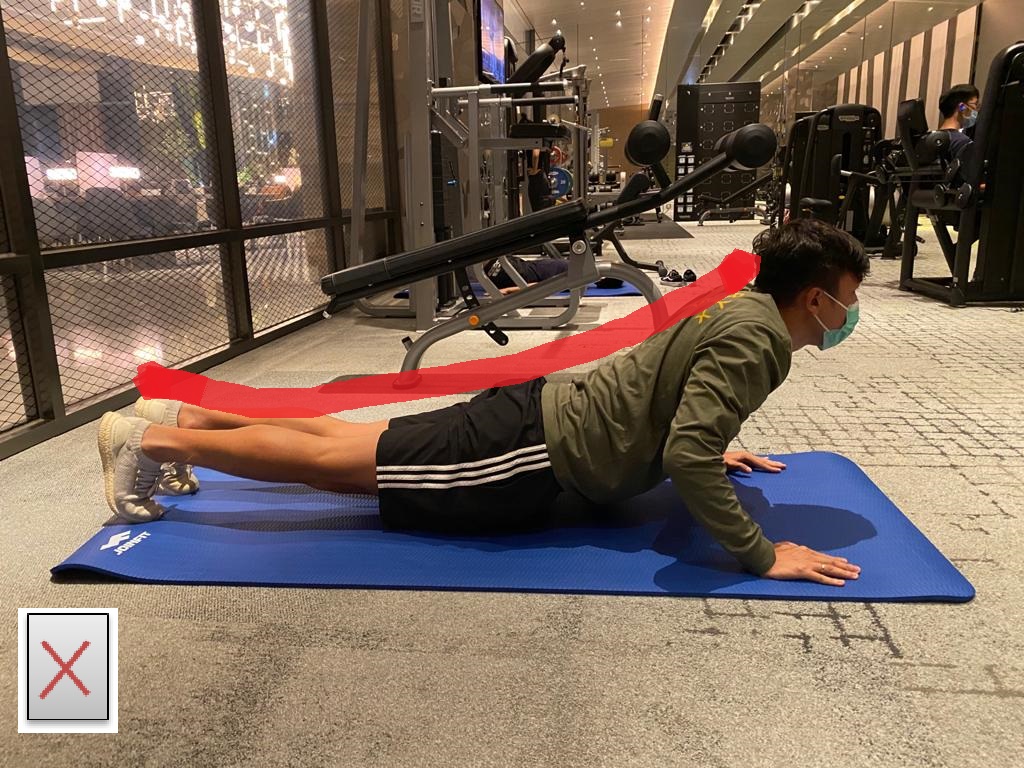 掌上壓錯誤姿勢2