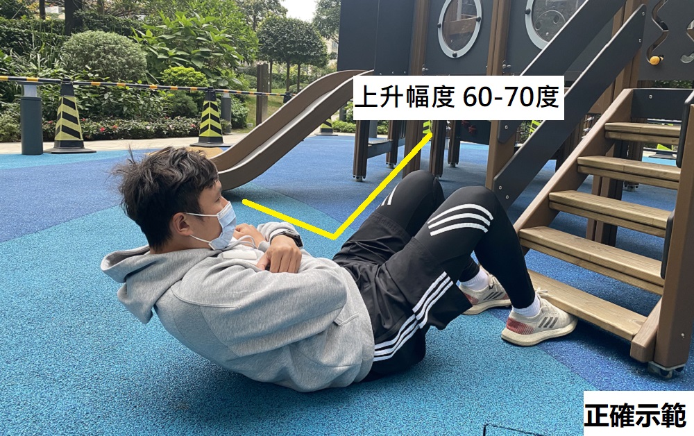 Sit Up正確上升幅度