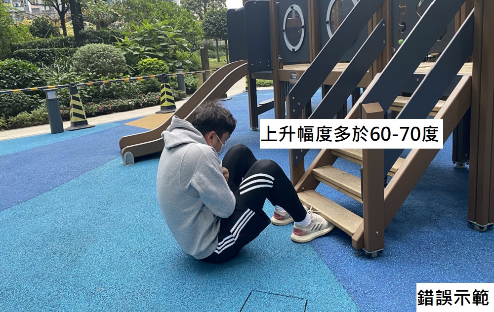 Sit Up錯誤上升幅度