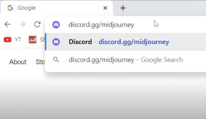 在瀏覽器輸入網址 discord.gg/midjourney 進入界面，按「接受邀請」