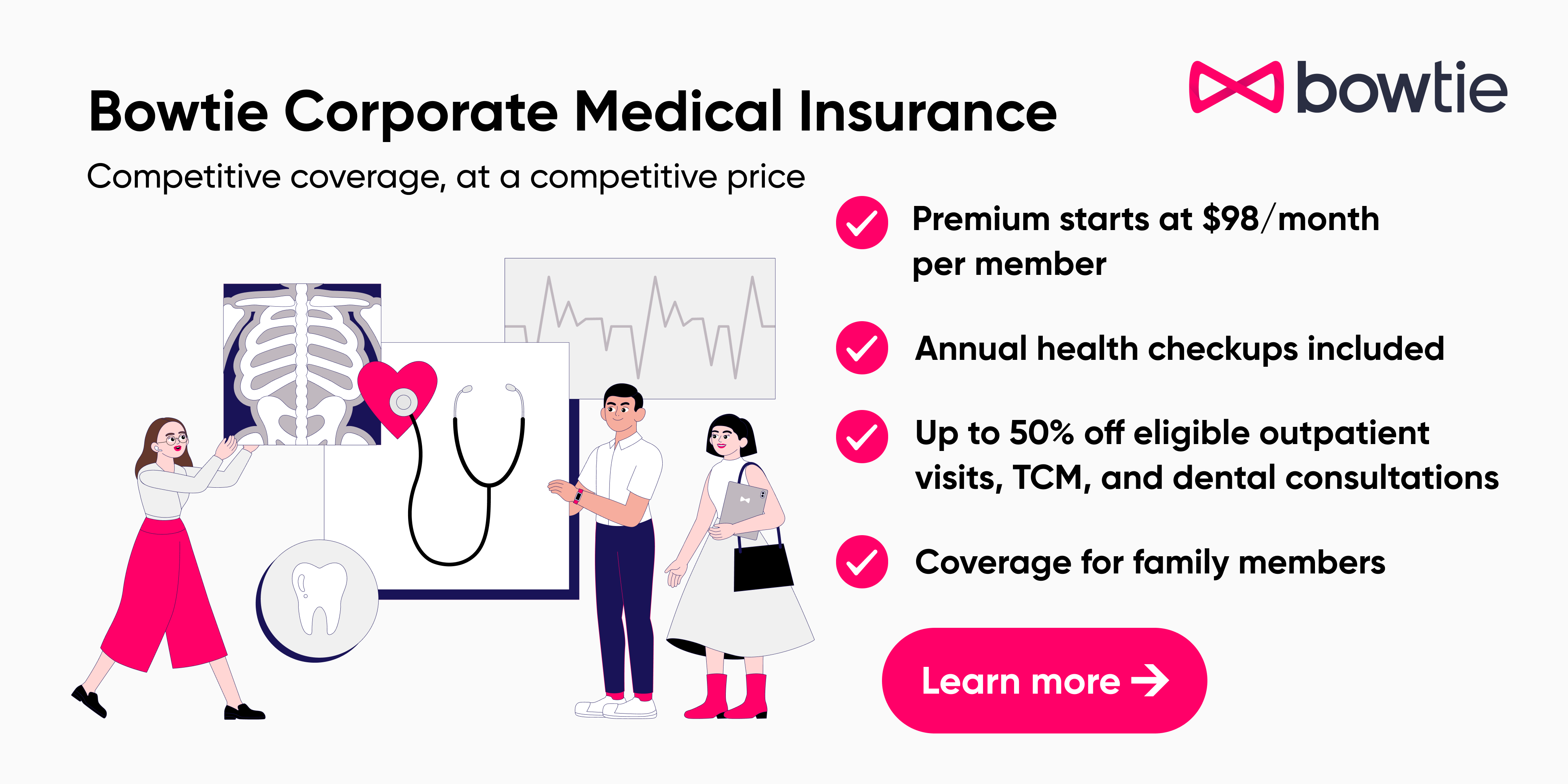 Bowtie Group Medical Insurance highlights